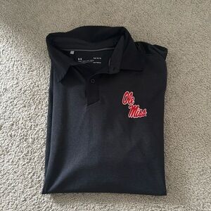 Men’s ole miss under armour polo short sleeve